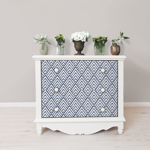 Arrowhead Deep Blue Geometric Peel & Stick Wallpaper - NuWallpaper NUS1701