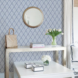 Arrowhead Deep Blue Geometric Peel & Stick Wallpaper - NuWallpaper NUS1701