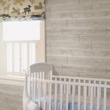 Serene Cream Peel & Stick Wood Wallpaper - NuWallpaper NUW1930