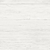 Shiplap Off White Wood Peel & Stick Wallpaper with Traditional Faux Effects - NuWallpaper NUW2187
