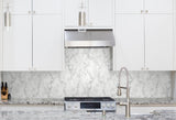 Faux Marble Gray & Metallic Silver by NextWall Peel & Stick Faux Marble Peel & Stick Wallpaper – NextWall NW30400