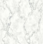 Gray and metallic silver faux marble peel and stick wallpaper pattern