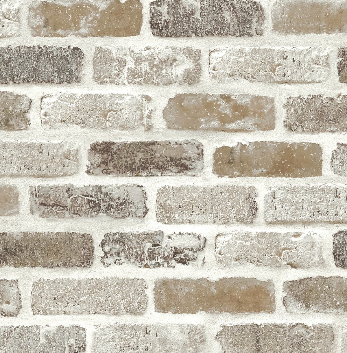 Washed Brick Tanned Leather & Pewter by NextWall Peel & Stick Removable Wallpaper – NextWall NW30506 -Sample