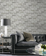 Washed Brick Pumice Stone by NextWall Peel & Stick Brick Wallpaper – NextWall NW30508