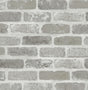 Washed Brick peel and stick wallpaper in Pumice Stone grey washed brick pattern