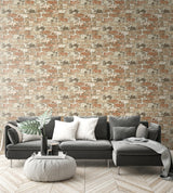 Weathered Red Brick Red Brick & Charcoal by NextWall Peel & Stick Brick Peel & Stick Wallpaper – NextWall NW32301
