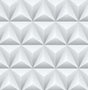 Gray geometric triangle origami peel and stick wallpaper pattern