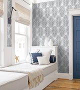 Paradise Palm Daydream Gray by NextWall Peel & Stick Tropical Palm Wallpaper – NextWall NW33008