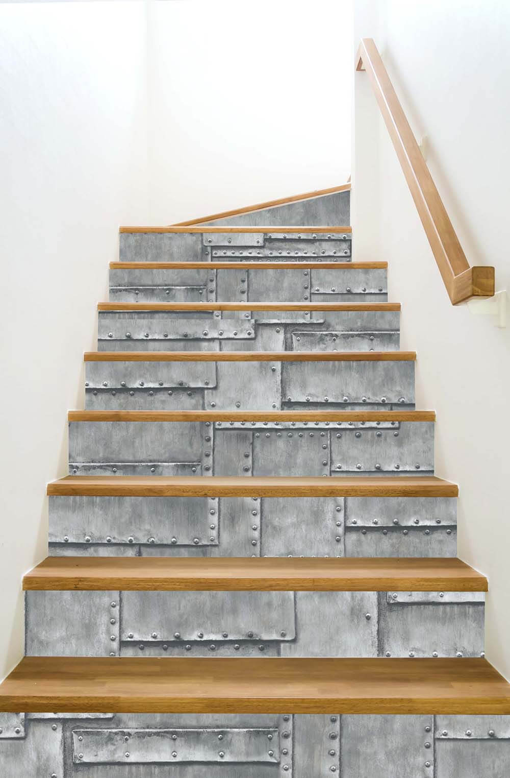 Fuselage Panel Charcoal by NextWall Peel & Stick Industrial Faux Metal Panel Wallpaper – NextWall NW33808