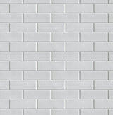 Ivory subway tile peel and stick wallpaper pattern