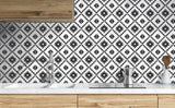 Southwest Tile Black by NextWall Peel & Stick Geometric Peel & Stick Wallpaper – NextWall NW34200