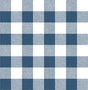 Picnic Plaid navy and white peel and stick wallpaper