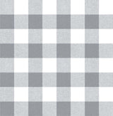 Gray and white picnic plaid peel and stick wallpaper pattern