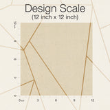 Nazca Almond & Gold Geometric Metallic Wallpaper - York NW3500