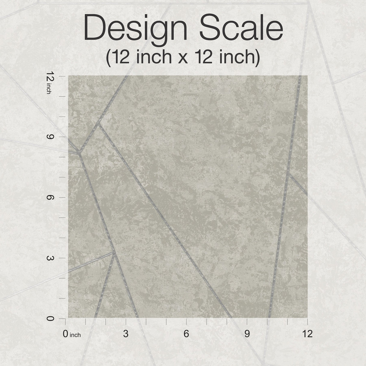 Nazca Light Grey & Silver Geometric Metallic Non Woven Wallpaper - York NW3503