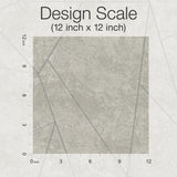 Nazca Light Grey & Silver Geometric Metallic Non Woven Wallpaper - York NW3503