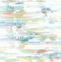 Abstract brushed stripe peel and stick wallpaper in soft multicolor tones