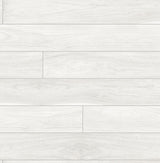 NextWall Teak Planks off-white peel and stick wallpaper with light wood plank look