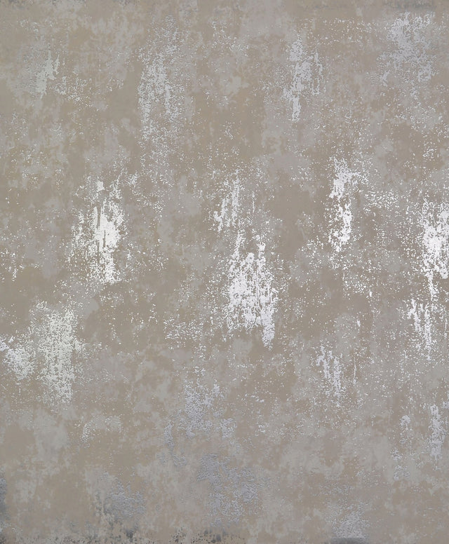 Nebula White & Silver Wallpaper with Metallic Abstract Pattern - York NW3572