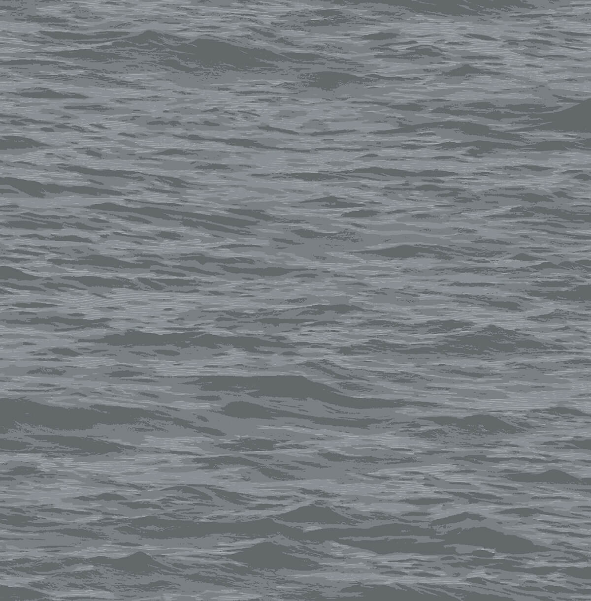 Serene Sea in Cove Gray peel and stick wallpaper with an abstract ocean-water texture