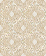 Harlowe White & Gold Geometric Metallic Wallpaper - York NW3592