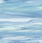 Abstract brushstroke peel and stick wallpaper in layered lakeside blue and mint tones
