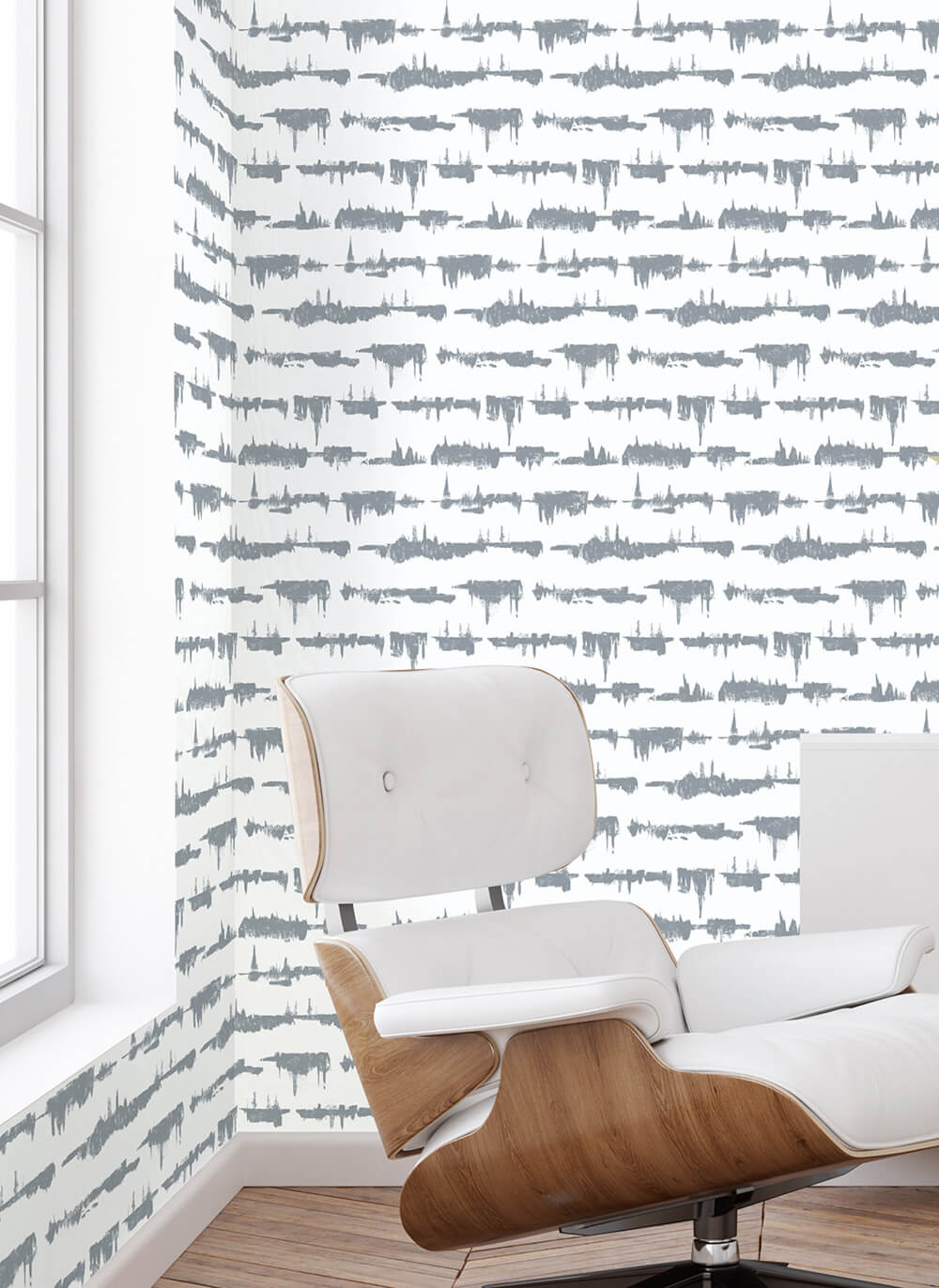 Lifeline Cove Gray by NextWall Peel & Stick Abstract Wallpaper – NextWall NW37108