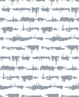 Lifeline Cove Gray abstract brushstroke pattern peel and stick wallpaper