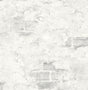 Fog gray stuccoed brick peel and stick wallpaper with a satin finish
