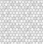Marble hexagon tile peel and stick wallpaper in carrara white and argos grey