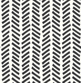 Mod Chevron black peel and stick wallpaper pattern by NextWall