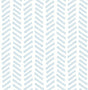 Mod Chevron sky blue peel and stick wallpaper with a modern chevron pattern
