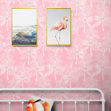 Palm Beach Flamingo by NextWall Peel & Stick Tropical Botanical Wallpaper – NextWall NW40001