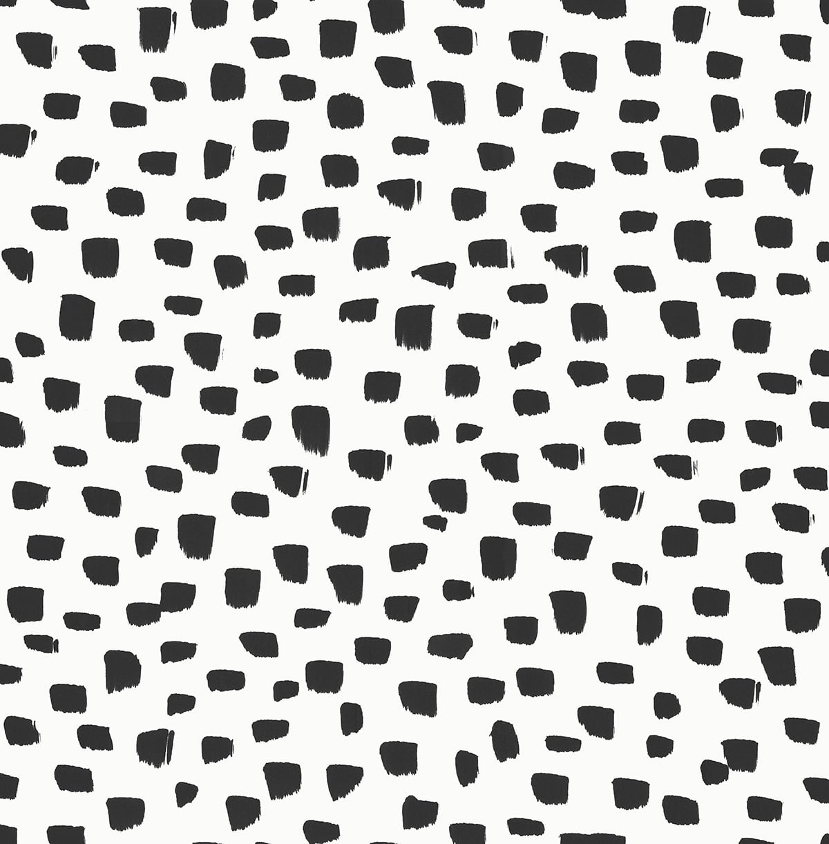 Black speckled dot pattern on a white background peel and stick wallpaper