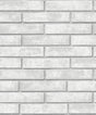 Grey faux brick peel and stick wallpaper pattern