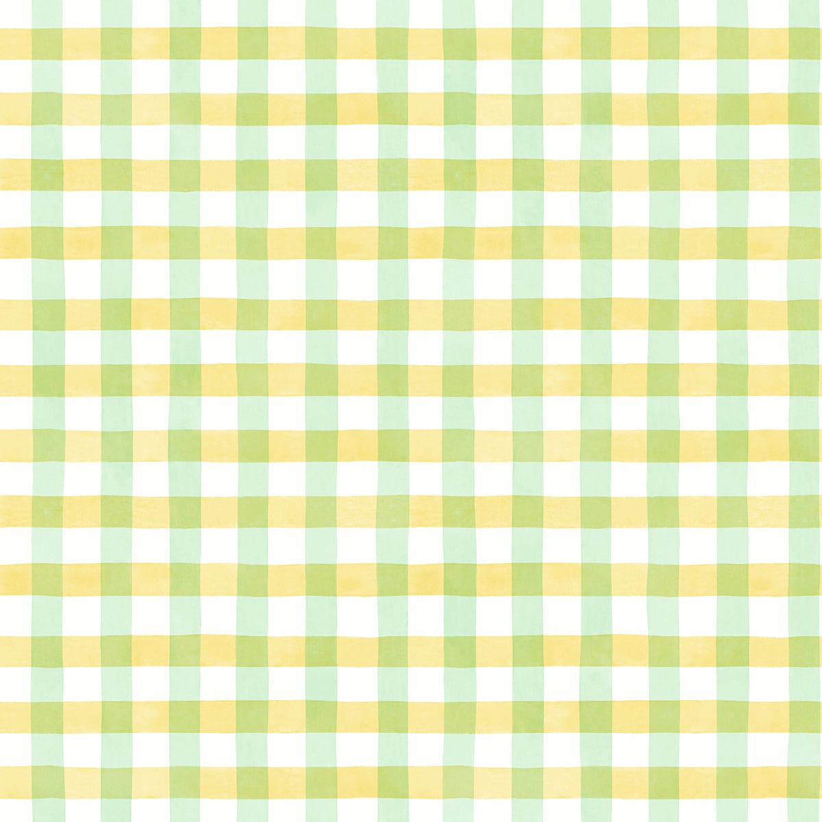 Lemon lime and white plaid peel and stick wallpaper pattern