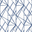 Quartz Geo navy blue geometric line peel and stick wallpaper pattern