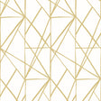 Quartz Geo metallic gold geometric peel and stick wallpaper pattern by NextWall