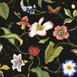 Summer Garden Floral peel and stick wallpaper in Jet Black by NextWall