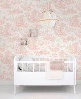 Chateau Toile Blush by NextWall Peel & Stick Toile Wallpaper – NextWall NW43301