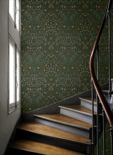 Victorian Garden Greenery by NextWall Peel & Stick Floral Vinyl Wallpaper – NextWall NW44504