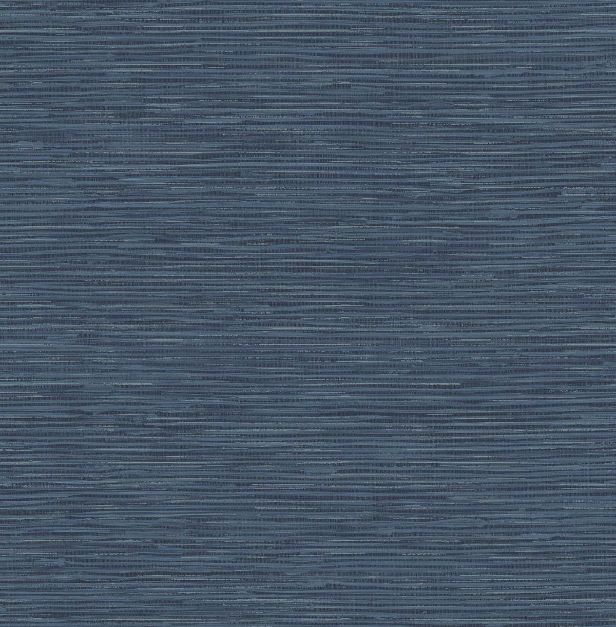 Cyrus Faux Grasscloth Naval Blue & Metallic Silver by NextWall Peel & Stick Faux Grasscloth Wallpaper – NextWall NW44702-Sample