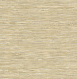 Cyrus Faux Grasscloth peel and stick wallpaper in khaki with metallic silver finish