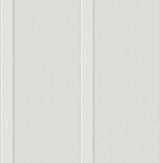Arctic grey faux board and batten peel and stick wallpaper with vertical paneling look