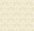 Peacock Leaves metallic gold peel and stick wallpaper with repeating leaf motif