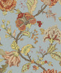 Kianna Jacobean floral vine peel and stick wallpaper in Blue Dusk