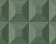 Quadrant Geo peel and stick wallpaper in sage green geometric pattern by NextWall, SKU NW50304