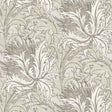 Floral Folly peel and stick wallpaper in Lunar Rock and Pale Oak, vintage floral sketch pattern in grey and beige