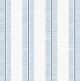 Beach Towel Stripe Blue Skies by NextWall Peel & Stick Stripe Peel & Stick Wallpaper – NextWall NW51002