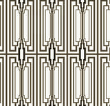 Manhattan Deco peel and stick wallpaper in ebony and gold geometric Art Deco pattern
